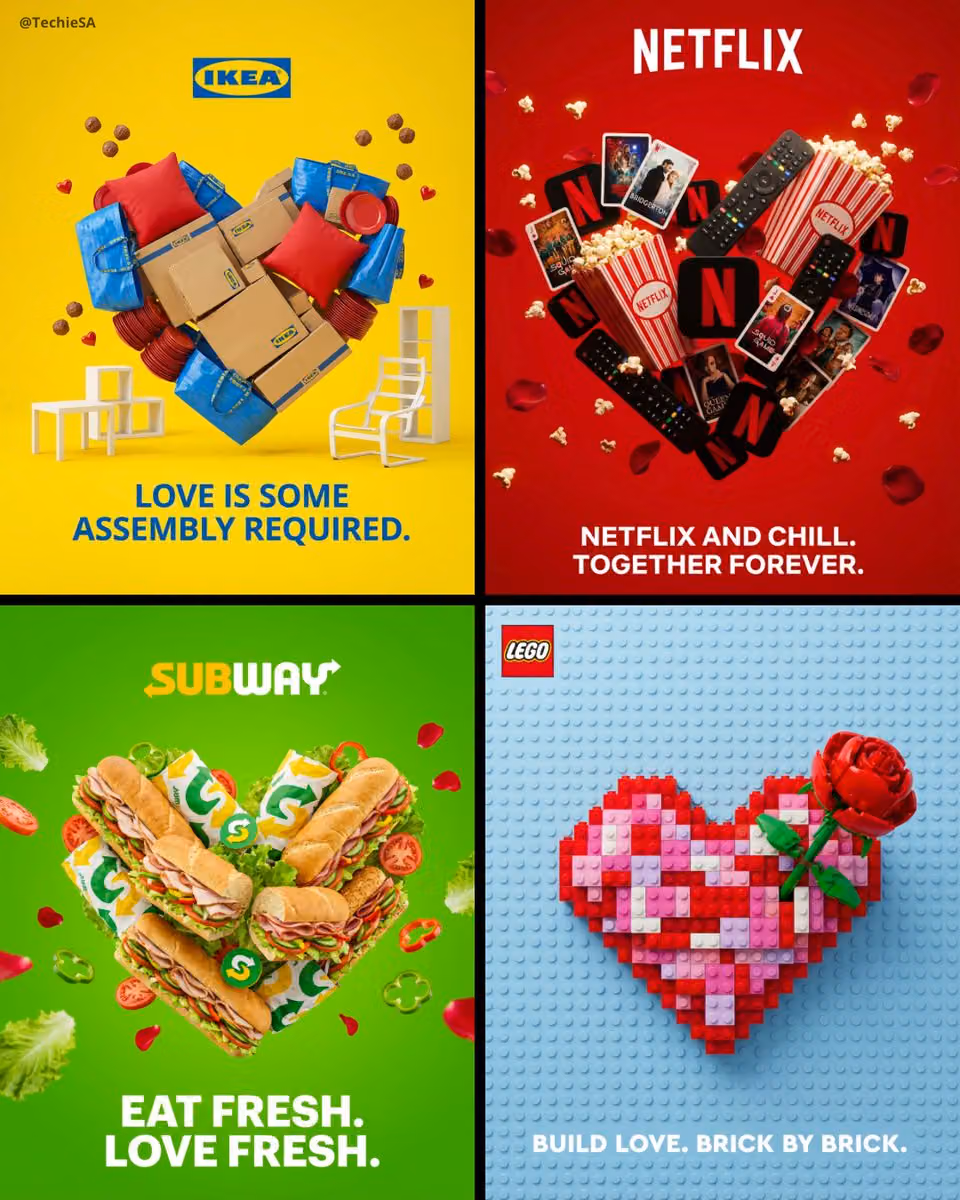 Create a professional Valentine’s Day advertisement for [BRA