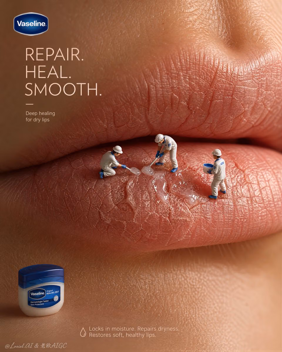 Create an ultra-premium skincare advertising poster for Vase