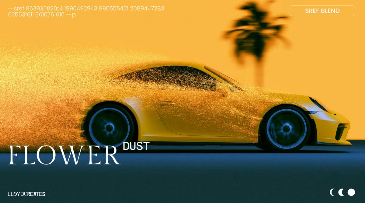 Flower Dust 🟡🟨 Midjourney SREF Blend
--sref 963930820::4