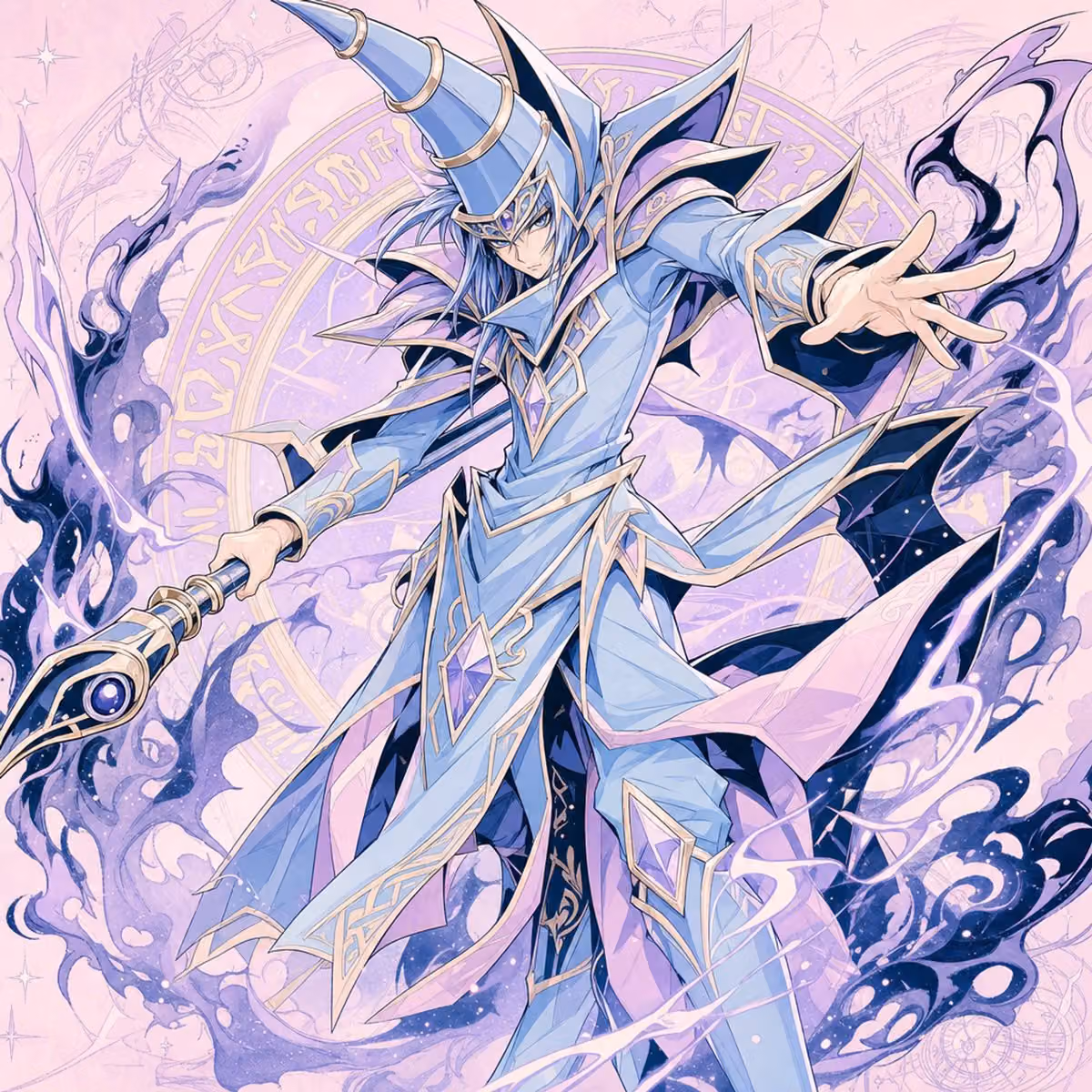 Redraw the subject in a light pastel classic 90s Japanese an