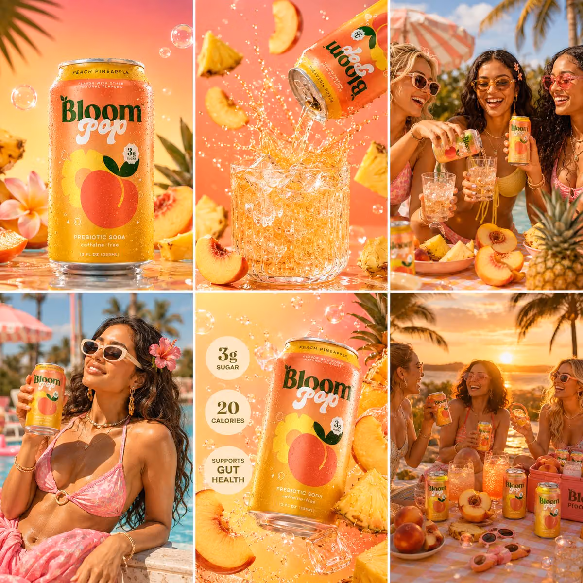 BLOOM POP™ PEACH PINEAPPLE
“TROPICAL MAIN CHARACTER ENERGY”