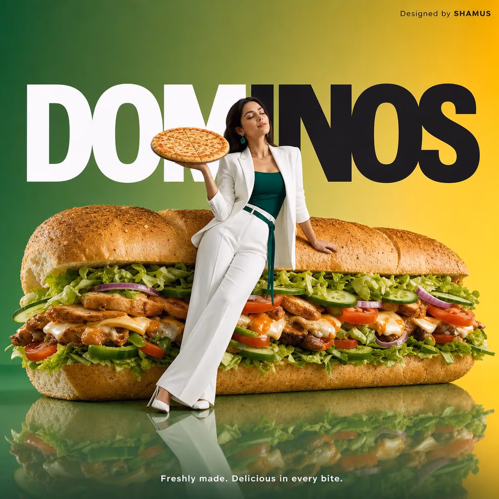 Create a minimalist commercial advertisement featuring an ov