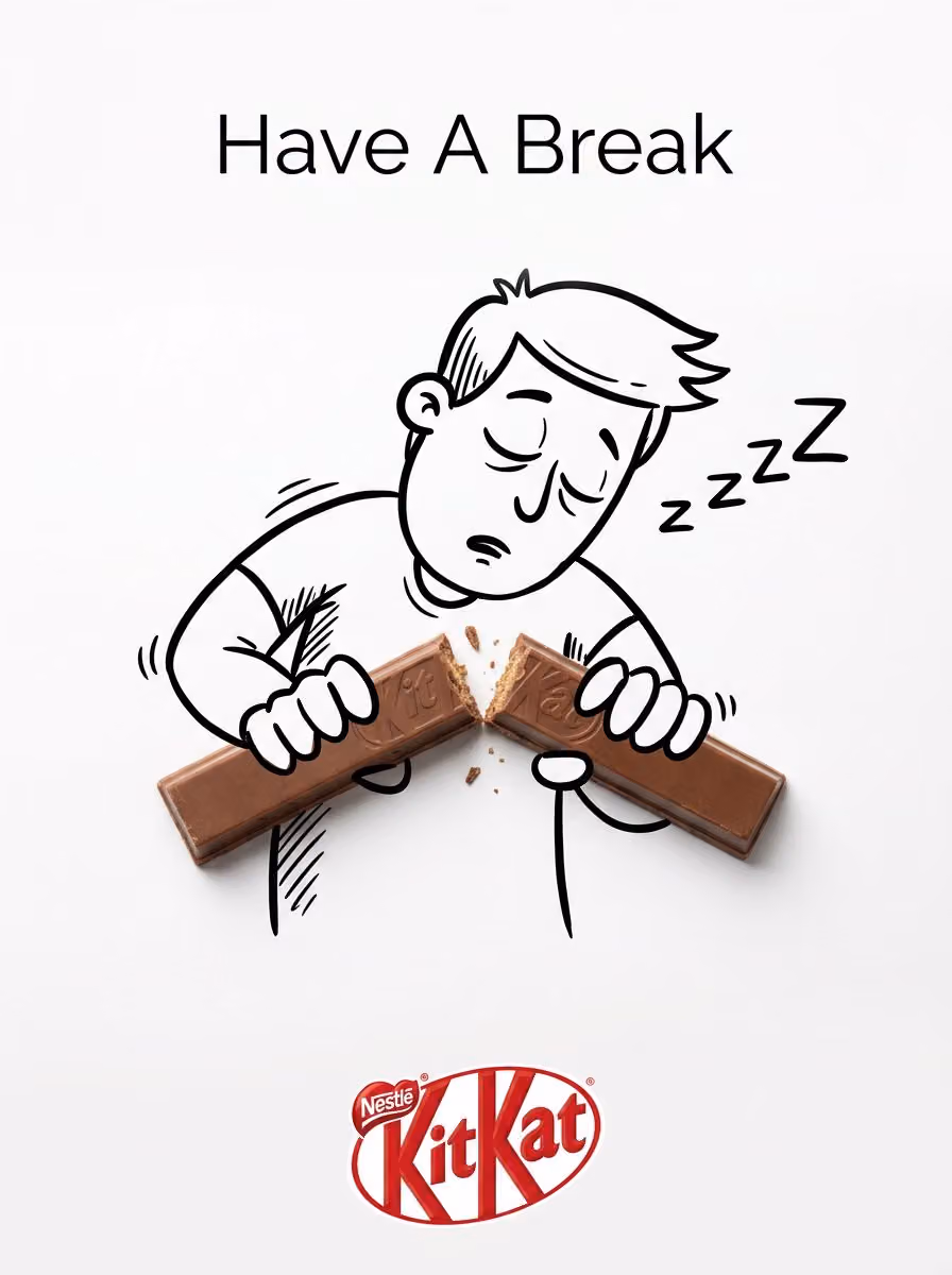 Creative composite brand advertisement, 3:4 vertical aspect