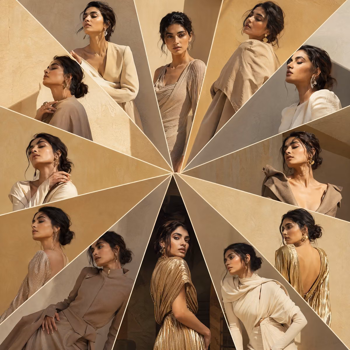 A fashion galaxy built around one presence, expanding endles