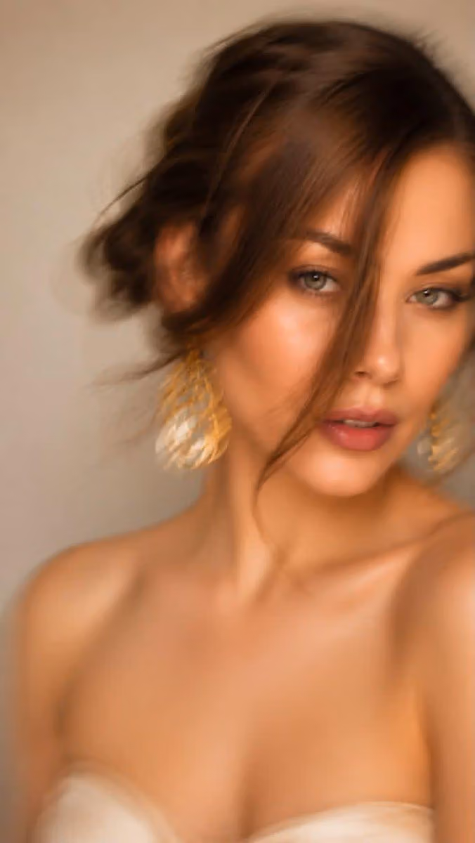 Ultra-soft glamour portrait of a beautiful young woman with