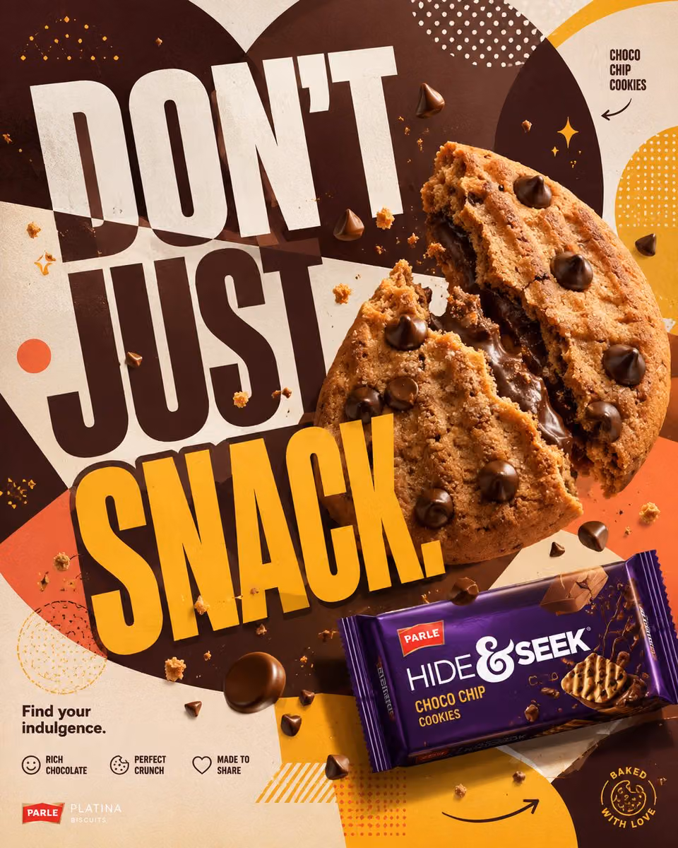 Act as the Global Creative Director for Parle Hide & Seek, t
