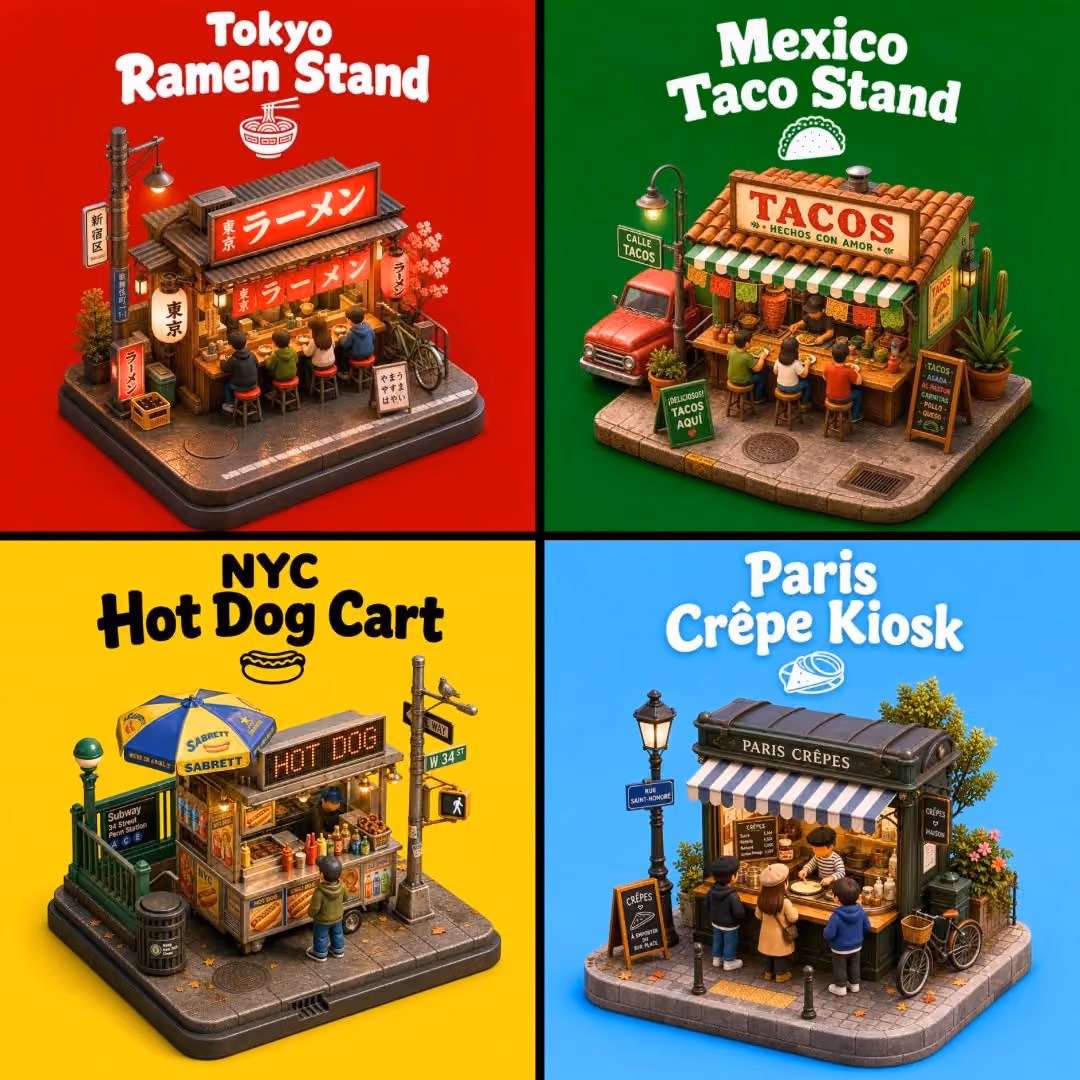 Present a clear, 45° top-down isometric miniature 3D cartoon
