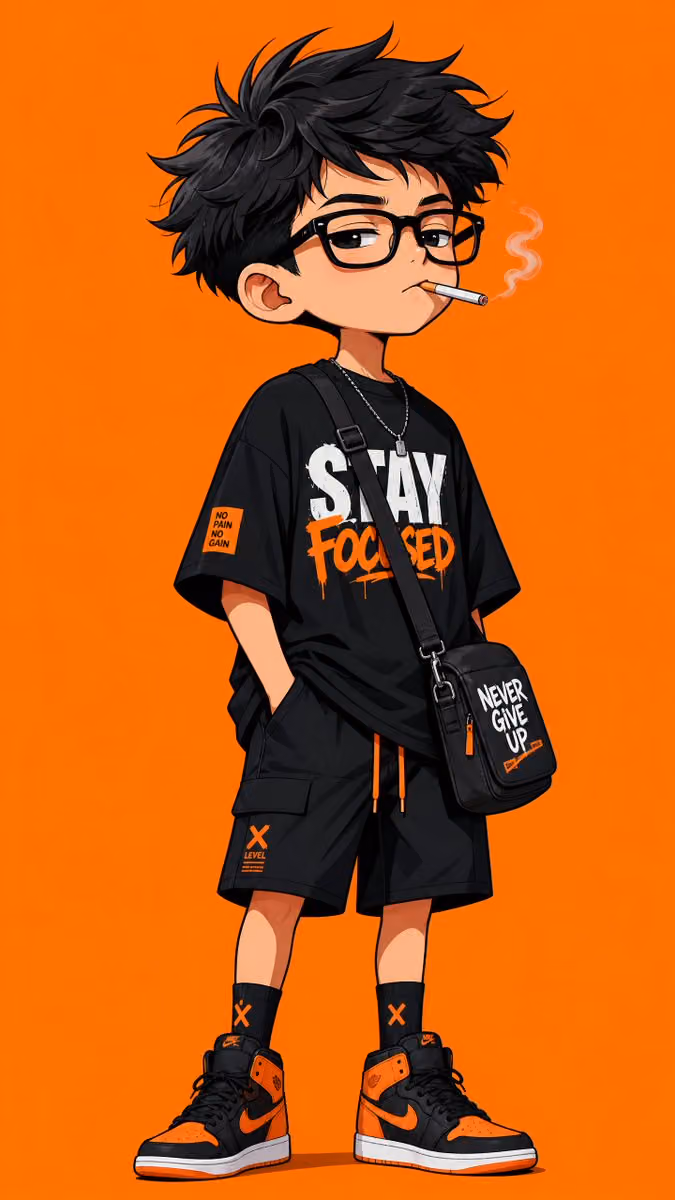 Ultra-clean 2D cartoon illustration in vertical 9:16 format,