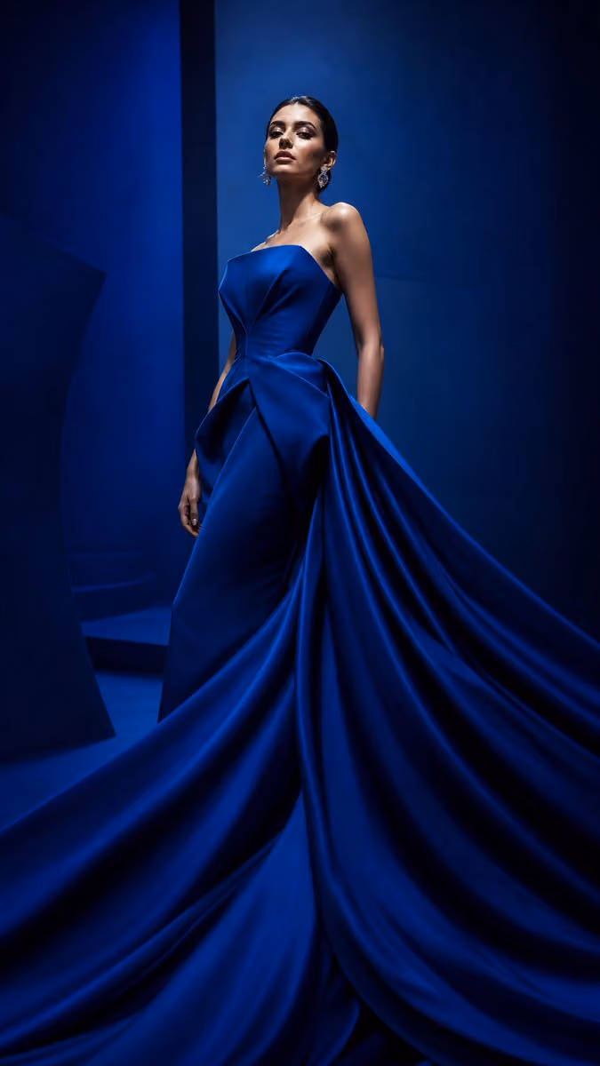 Luxury editorial cover inspired by international fashion hou