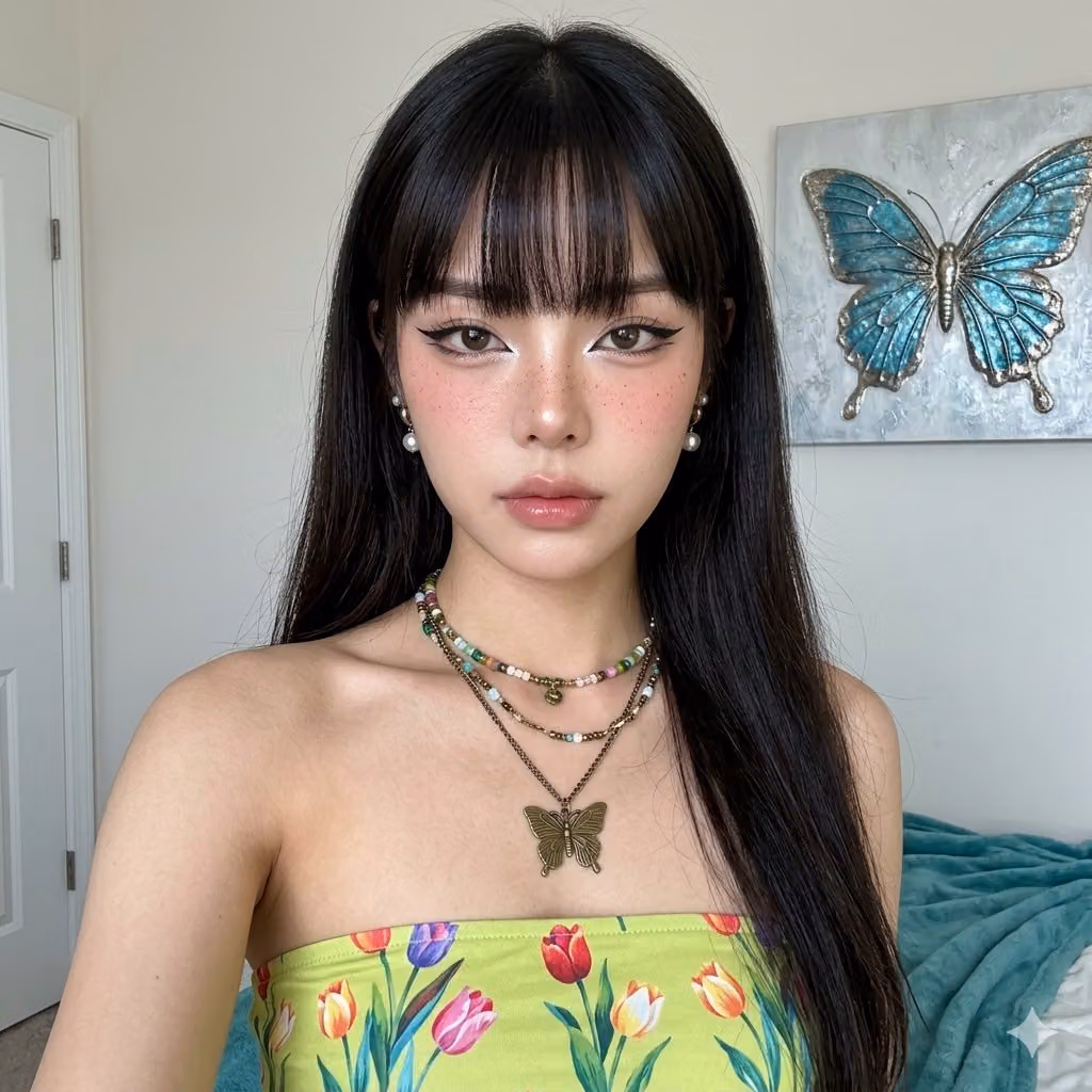 Hyper-realistic iPhone 15 Pro Portrait with Lime Green Top