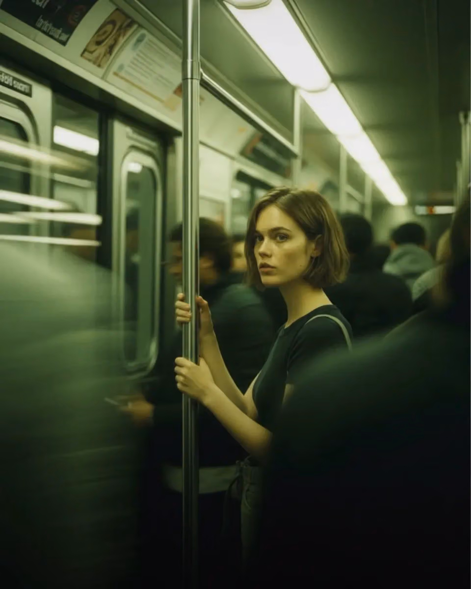 Cinematic Subway Portrait with Motion Blur