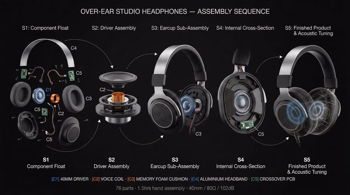Manufacturing Timeline: Product Assembly Sequence