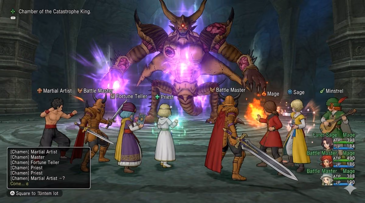 Dragon Quest X VS Calamity King Party