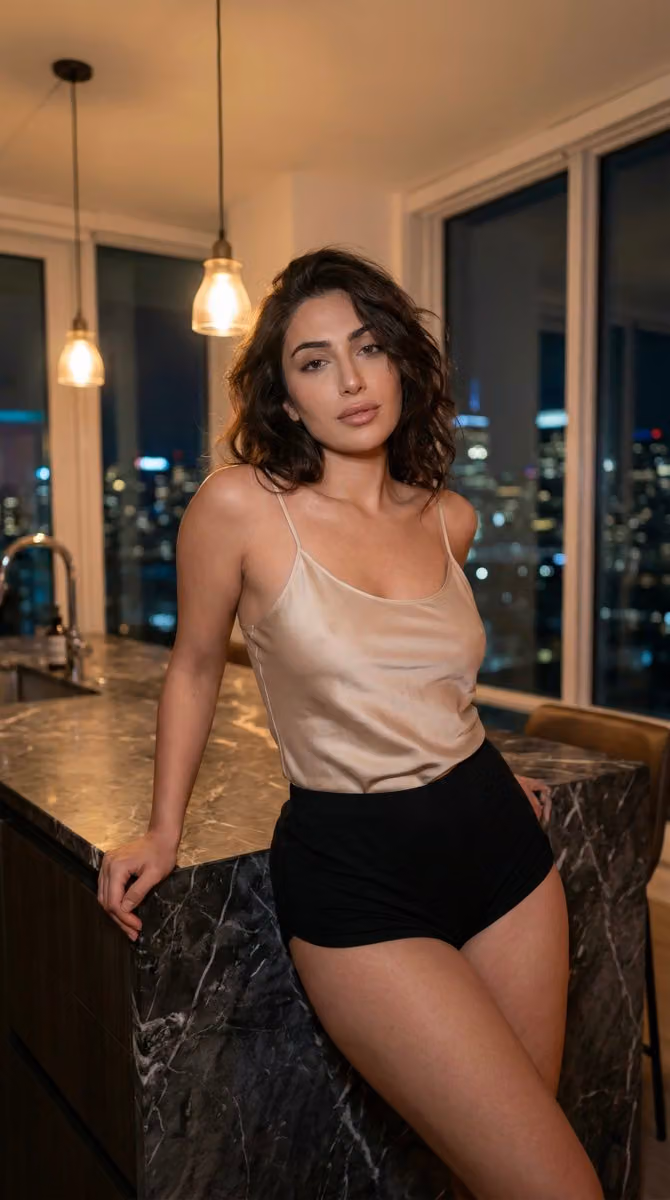 Late-Night Penthouse Portrait