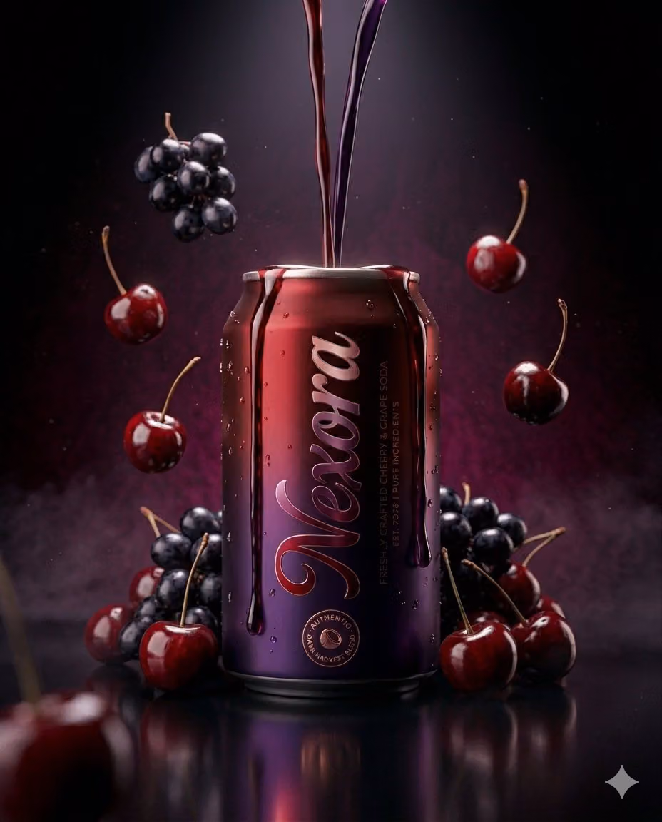 Luxury Beverage Product Photography with Fruit Elements