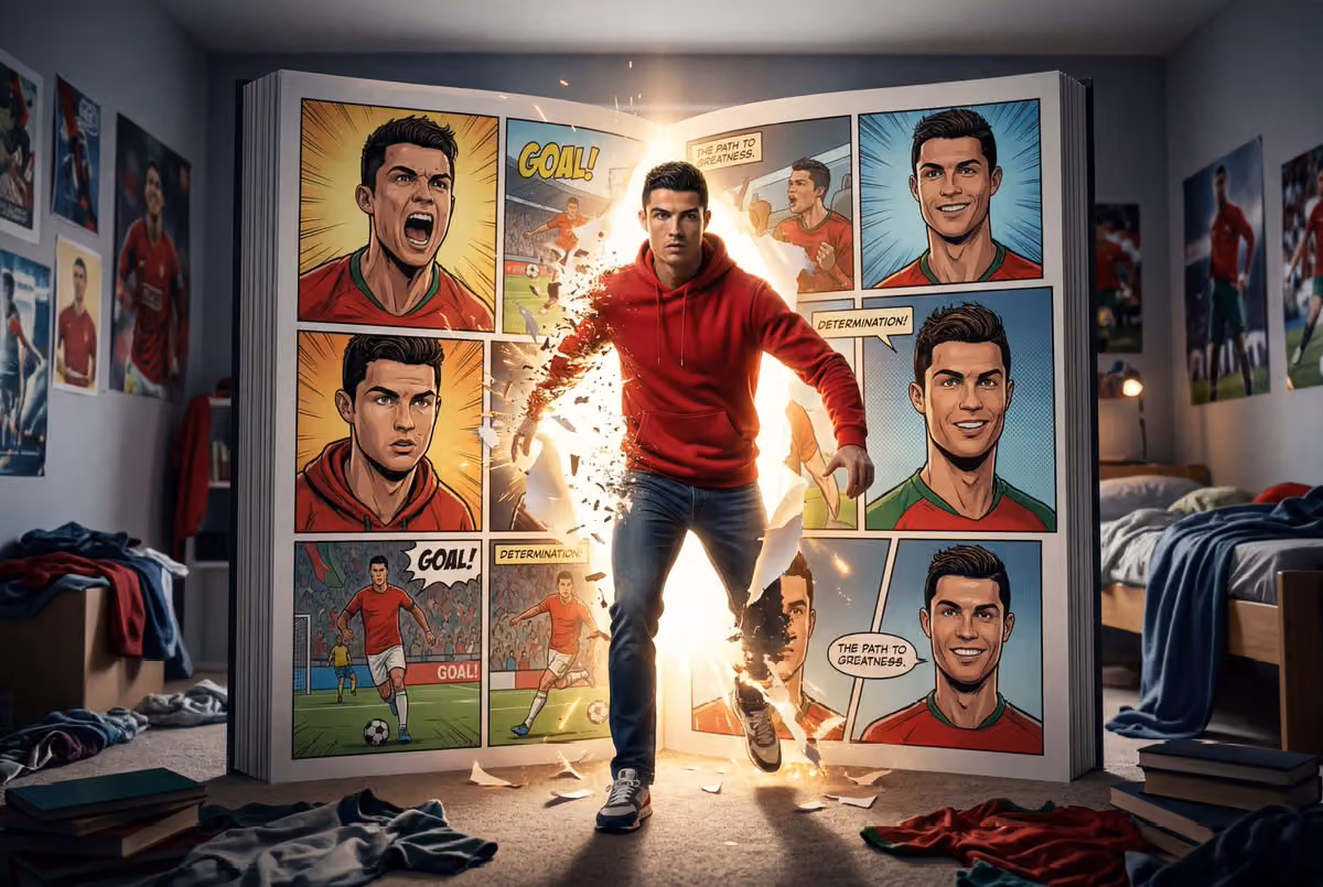 Man Stepping Out of a Comic Book