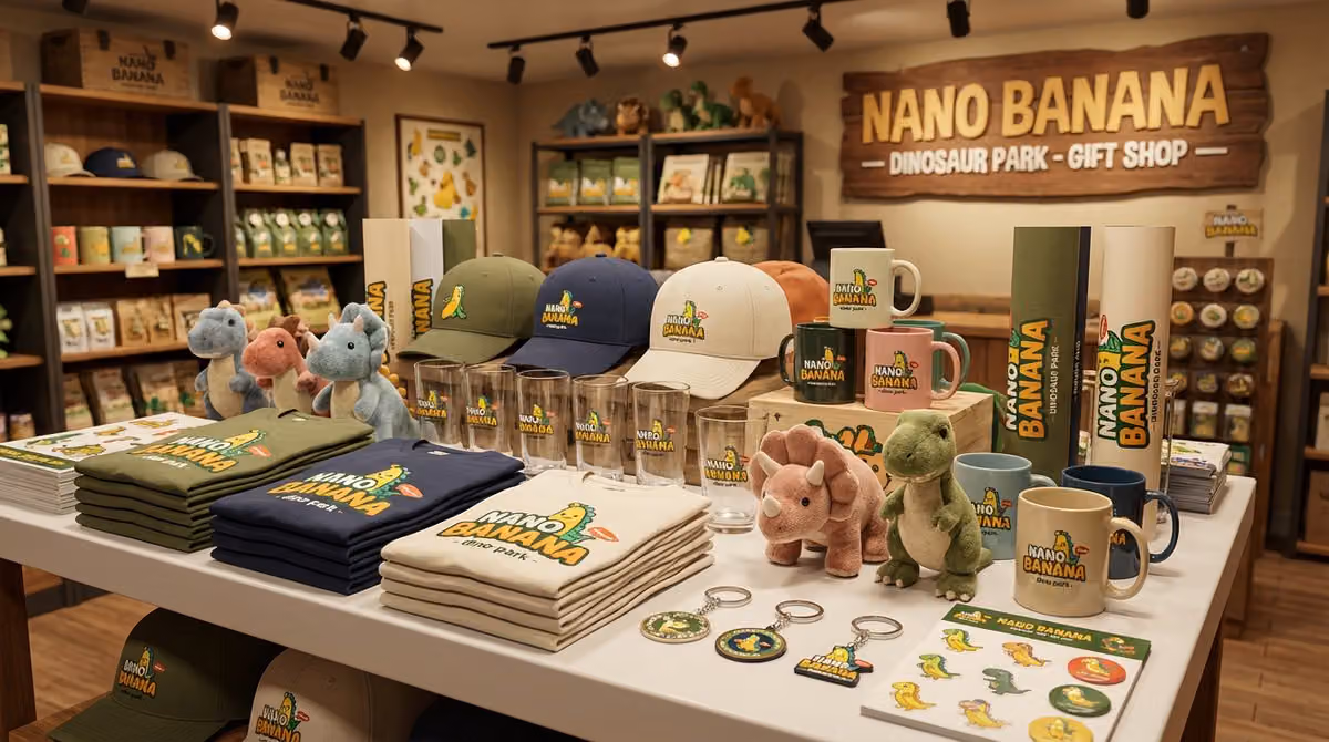 Dinosaur Park Gift Shop Merchandise Display