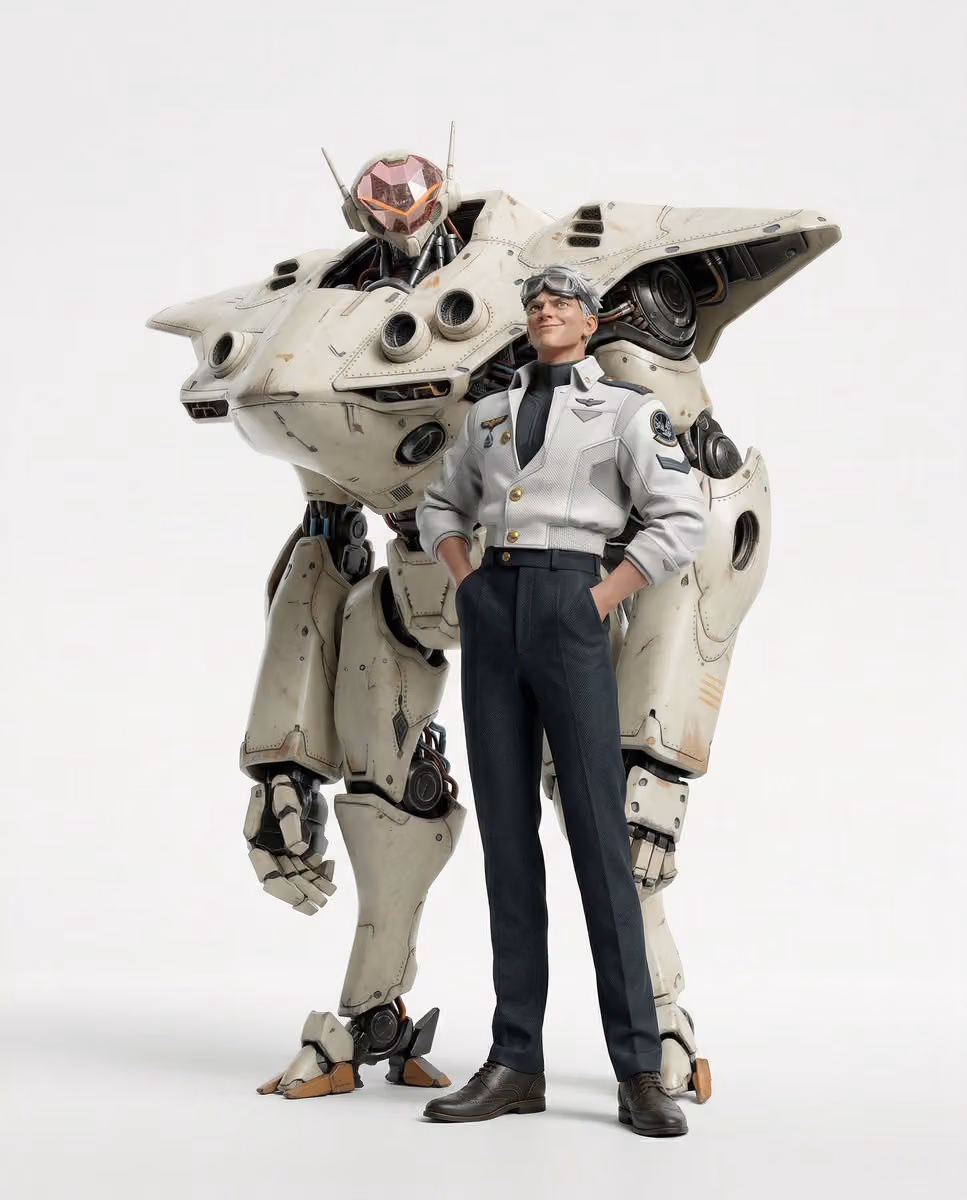 Hyper-realistic 3D CGI Collectible Figurine Render