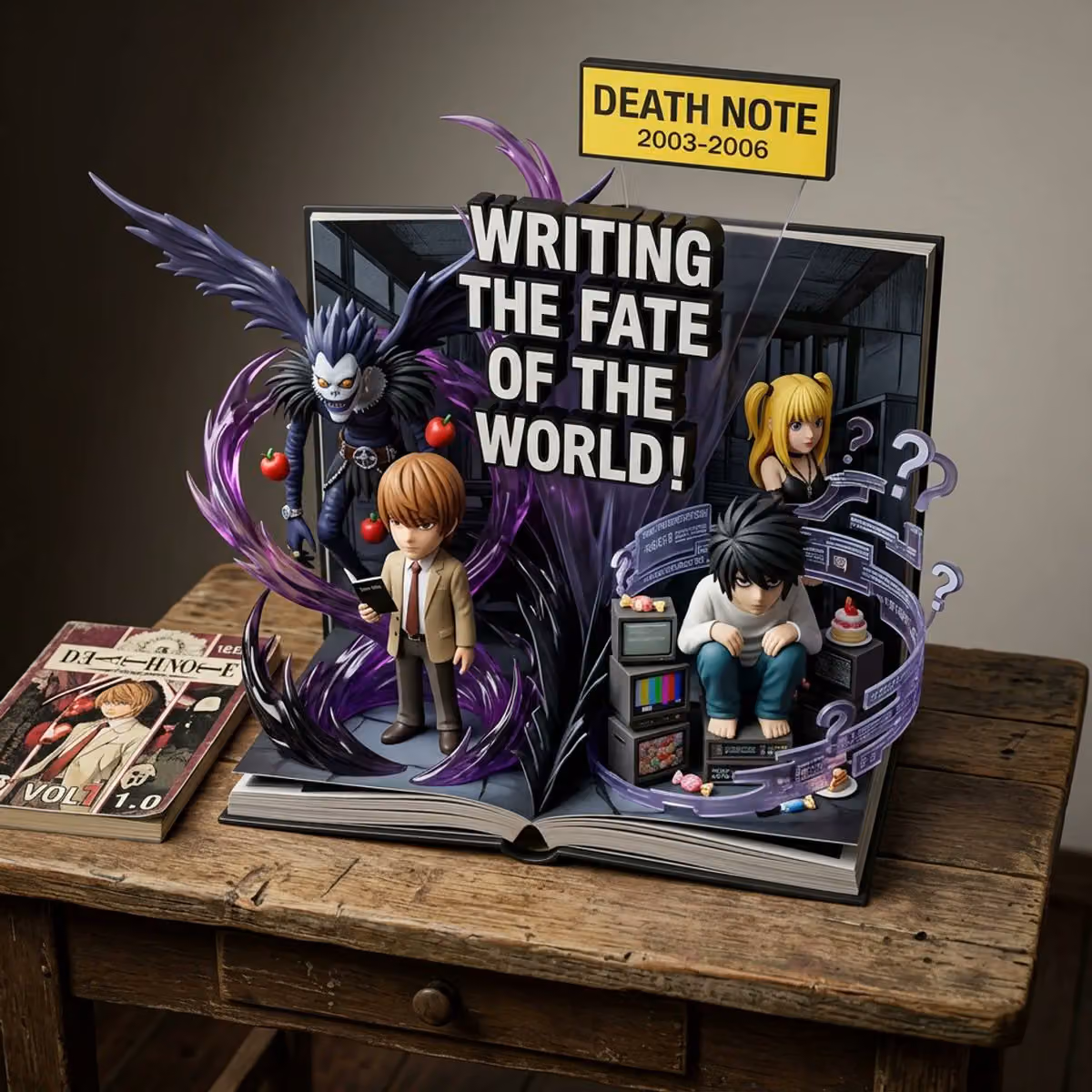 Comic Book Diorama with Vinyl Toys and SFX