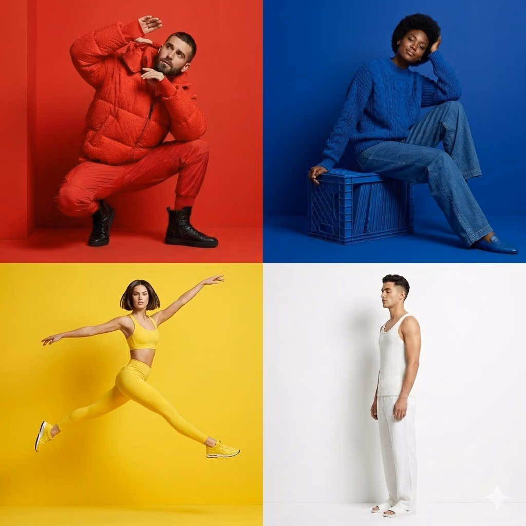 Primary Color Fashion Grid