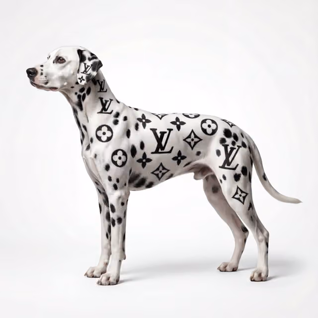Luxury Brand Animal Portrait with Integrated Patterns