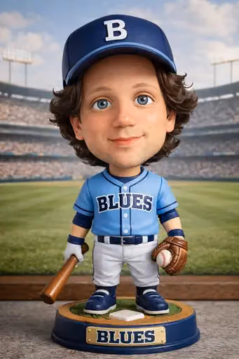 Classic Baseball Bobblehead Transformation