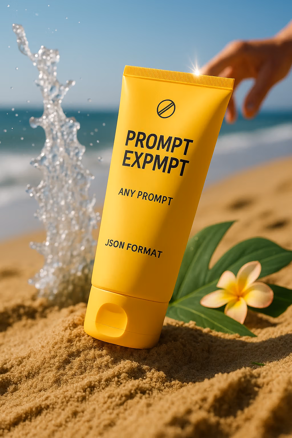 {
"scene": "Product Photography - Sunscreen on Beach",
"subject": {
"type": "sun