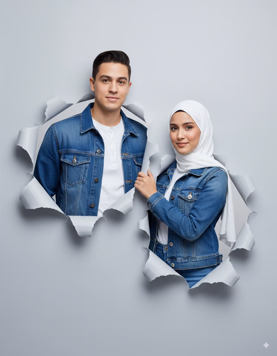 Two Moroccan couple portraits