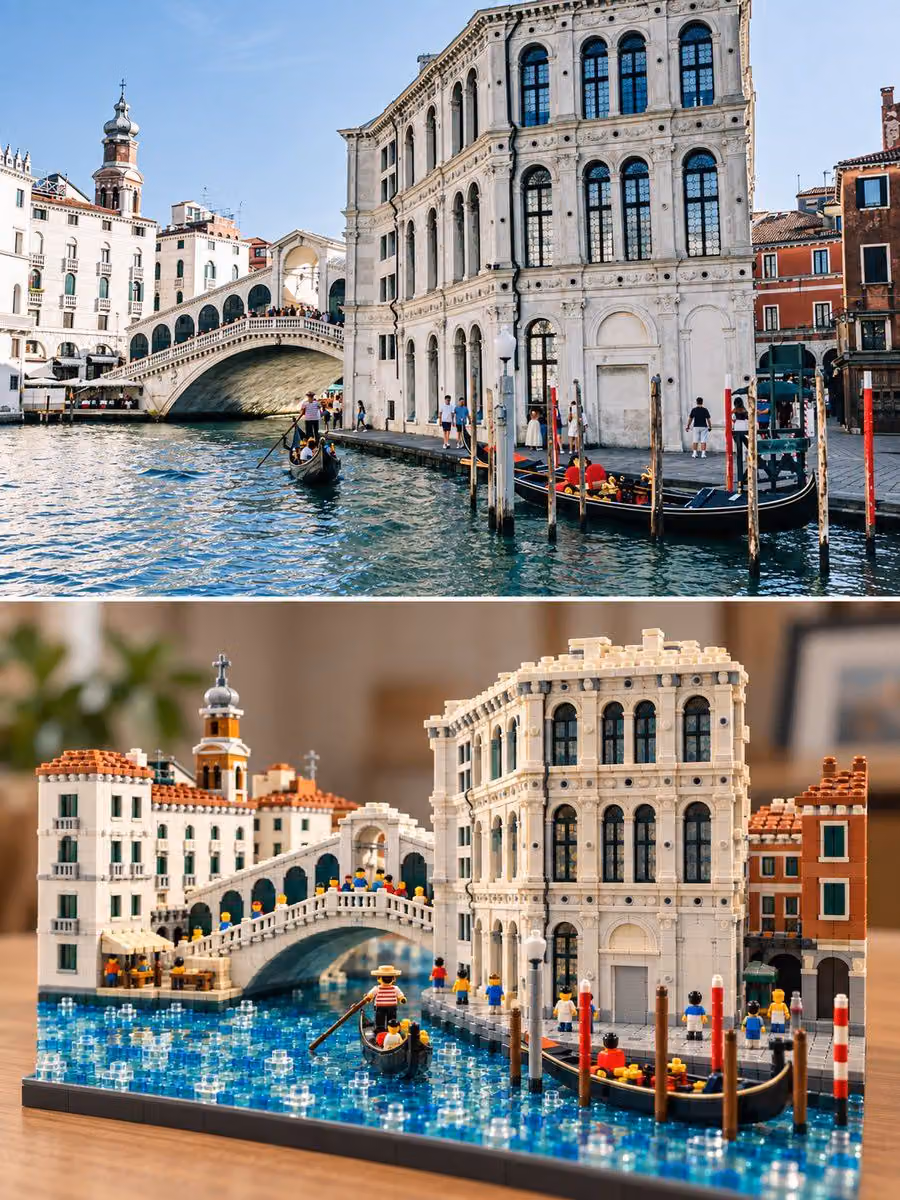 Travel Photo to Lego Model Poster