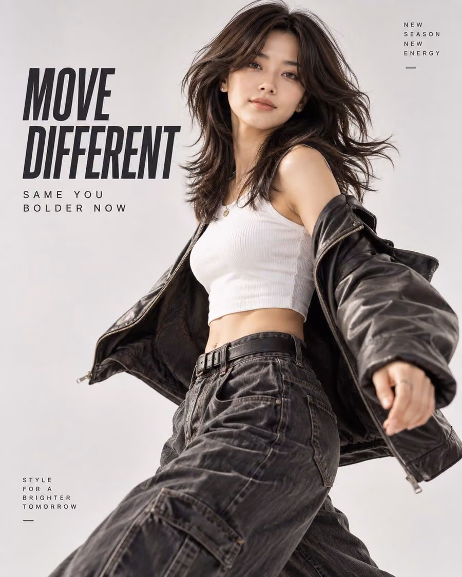 Energetic Fashion Ad Prompt