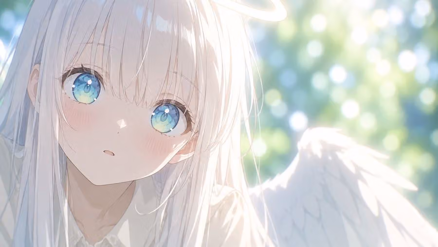 Anime Angel Girl Portrait