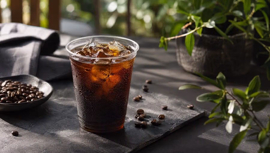 Iced Coffee Ad Photo Transformation