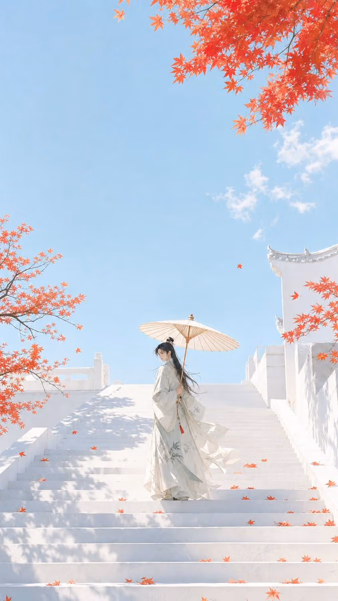 Zen Oriental Autumn Cover Prompt