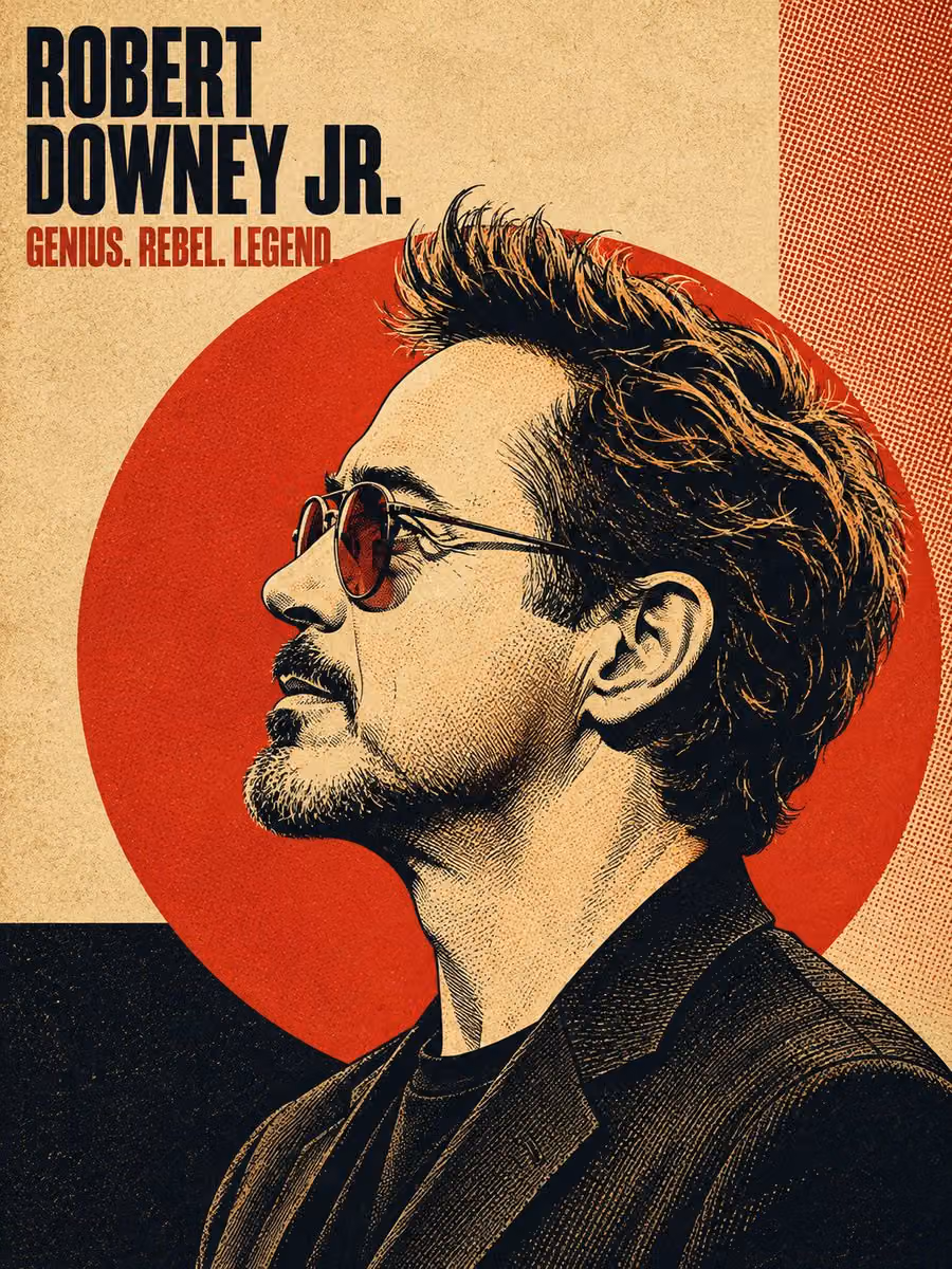 Profile / Avatar - Retro Halftone Portrait Poster
