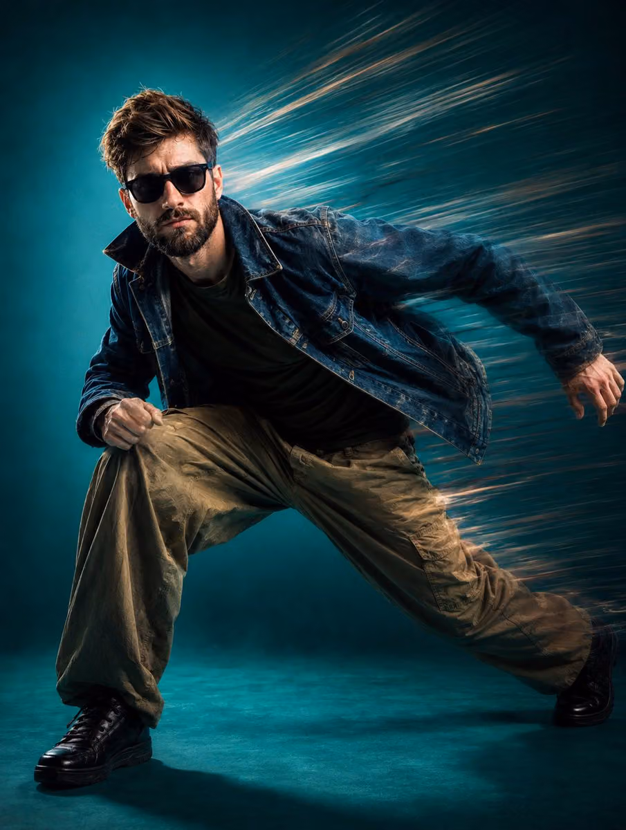 Social Media Post - Dynamic Motion Fashion Editorial