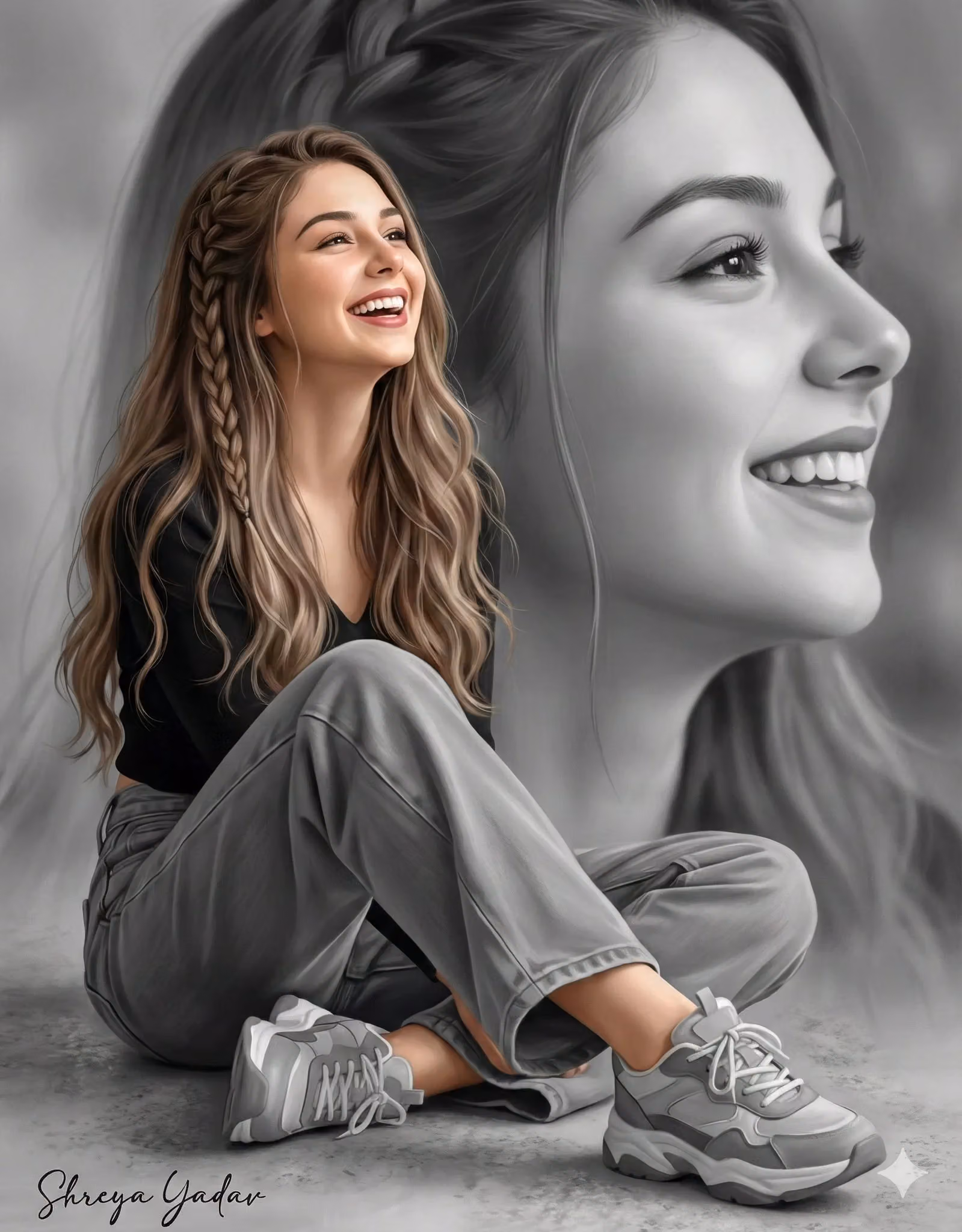 Modern Full-Body Artistic Portrait
