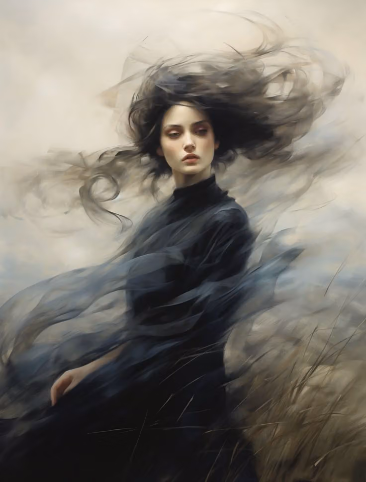 Cinematic Fine-Art Portrait of a Mysterious Woman