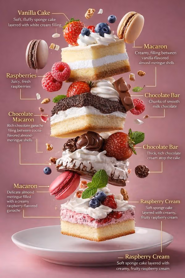 High-End Food Photography with Editorial Infographic Overlays