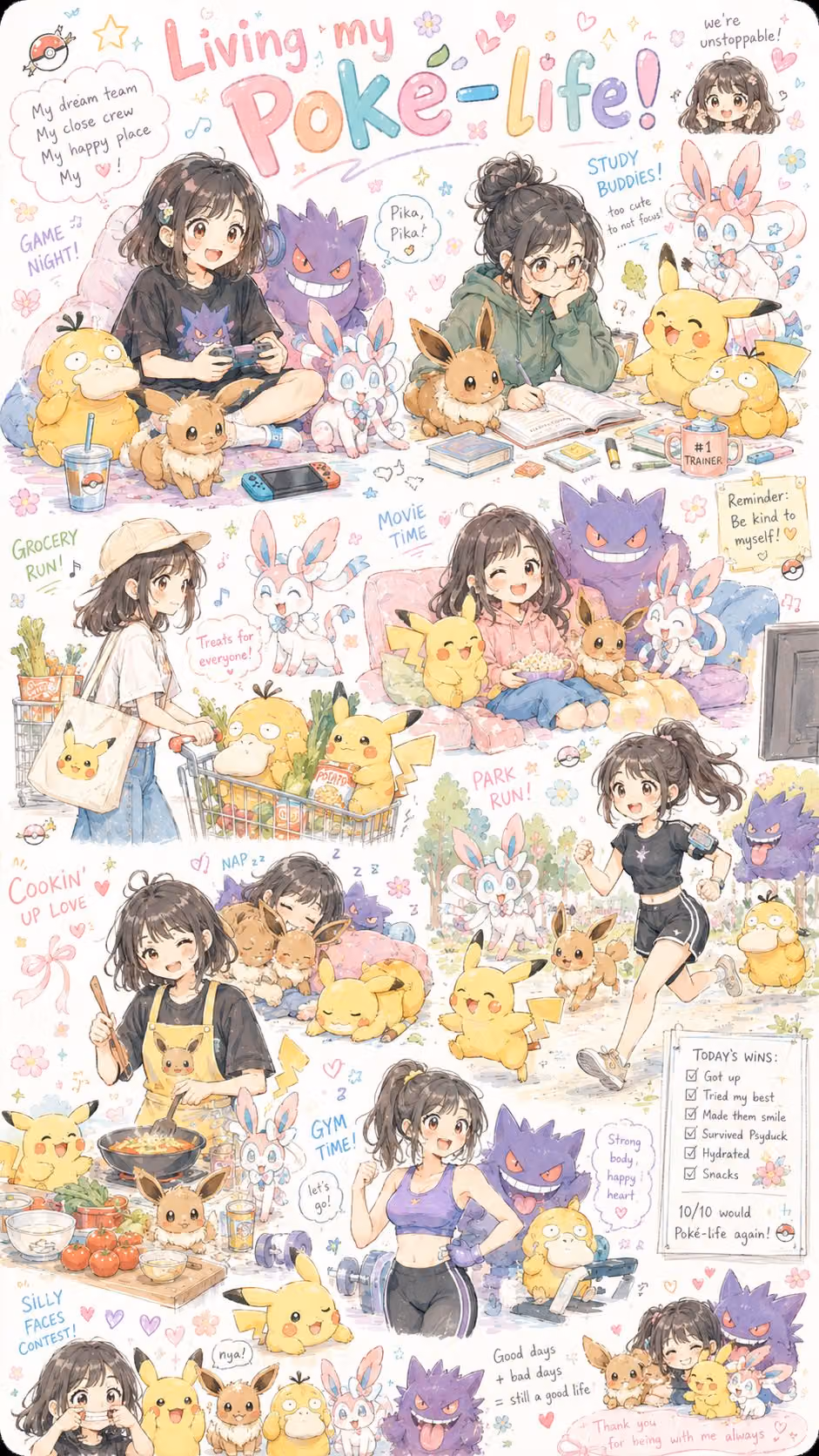 Chaotic Pokémon Daily Life Sketchbook