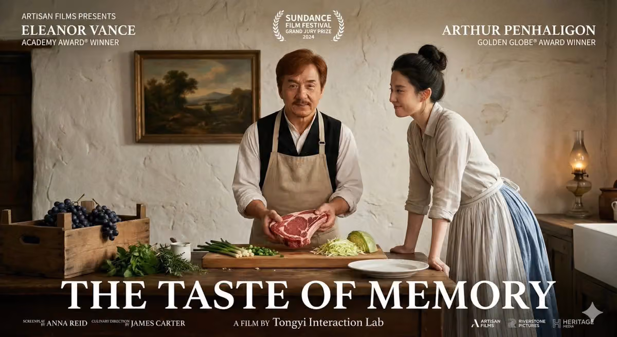 Fictional English Movie Poster for 'The Taste of Memory'