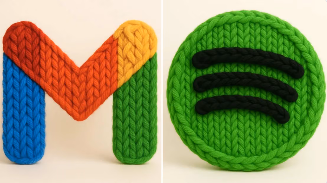 3D Photorealistic Render of Thick Thread Handwoven Logo
