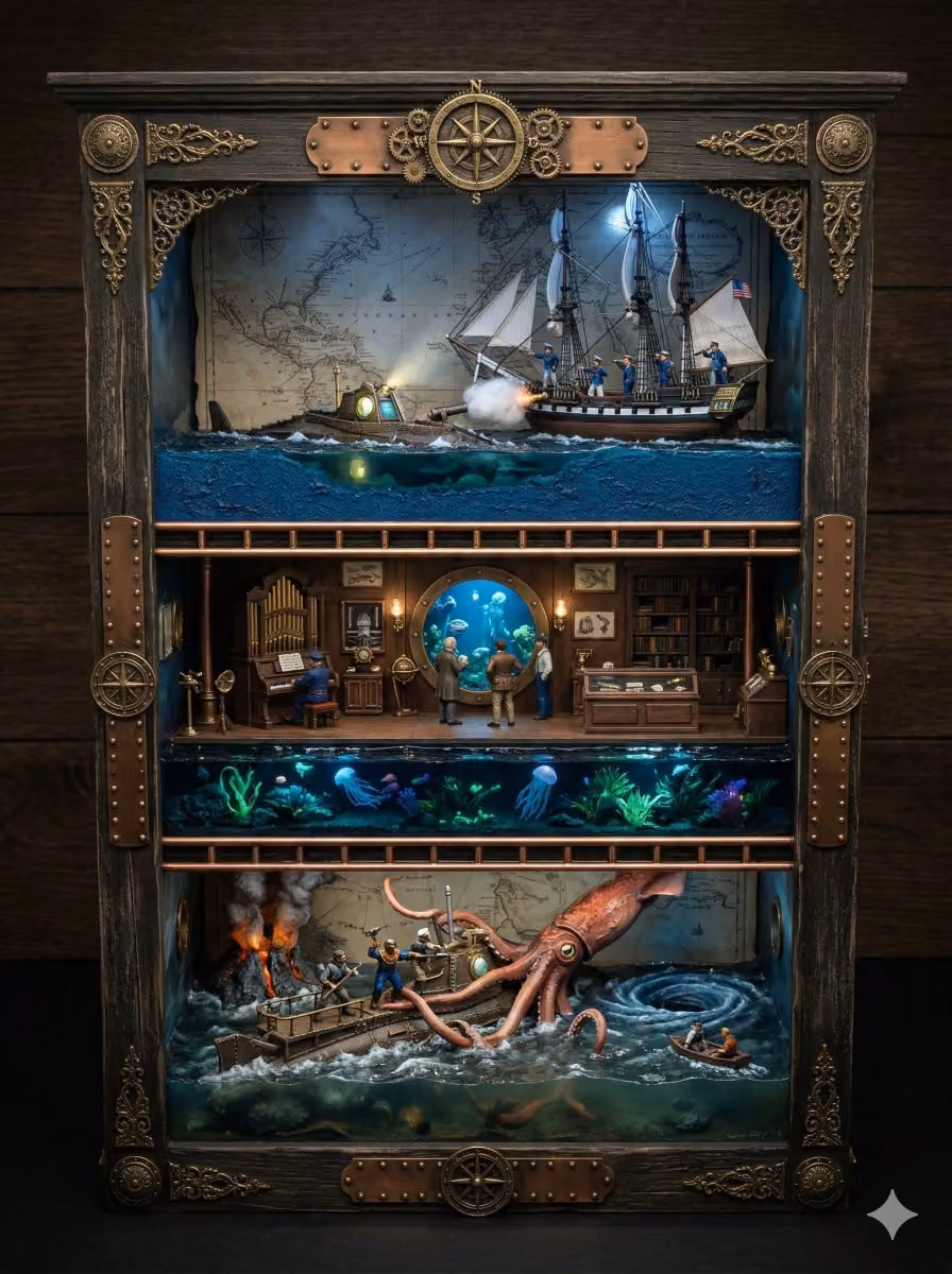 Jules Verne's Undersea World Diorama