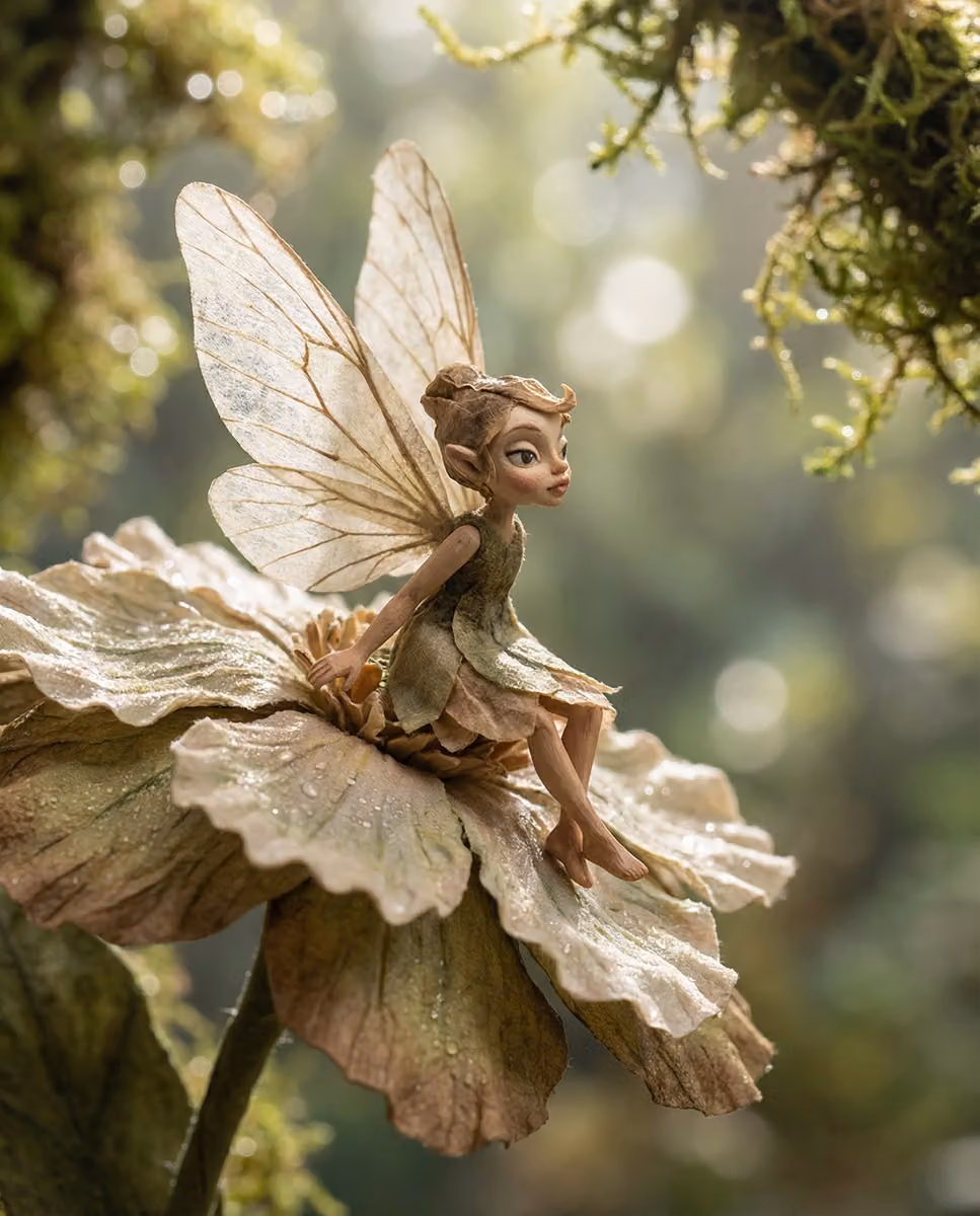 Macro Fairy in a Flower