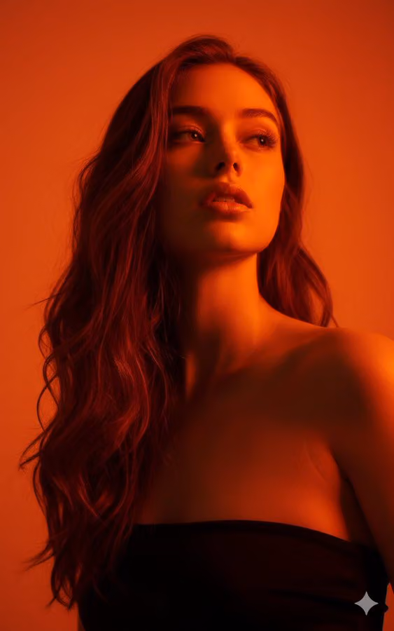 Editorial Portrait Photorealistic Close-up