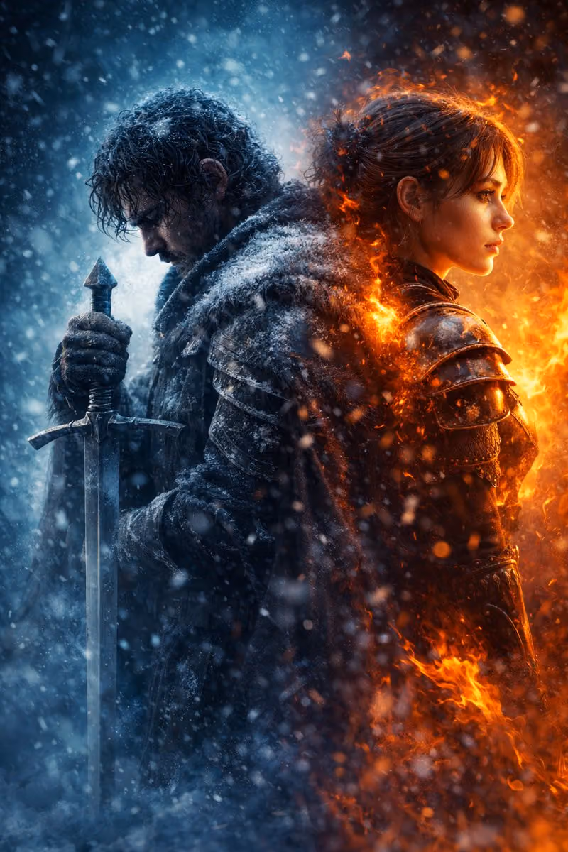 Epic Fantasy Warriors Poster