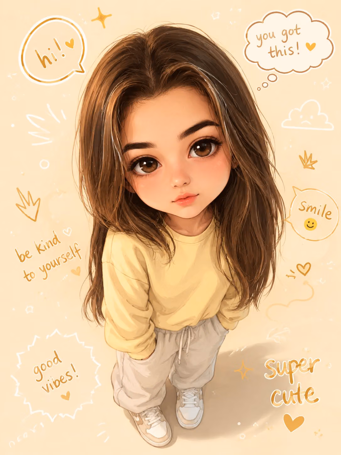 Cute Chibi Avatar with High Detail and Kawaii Aesthetic