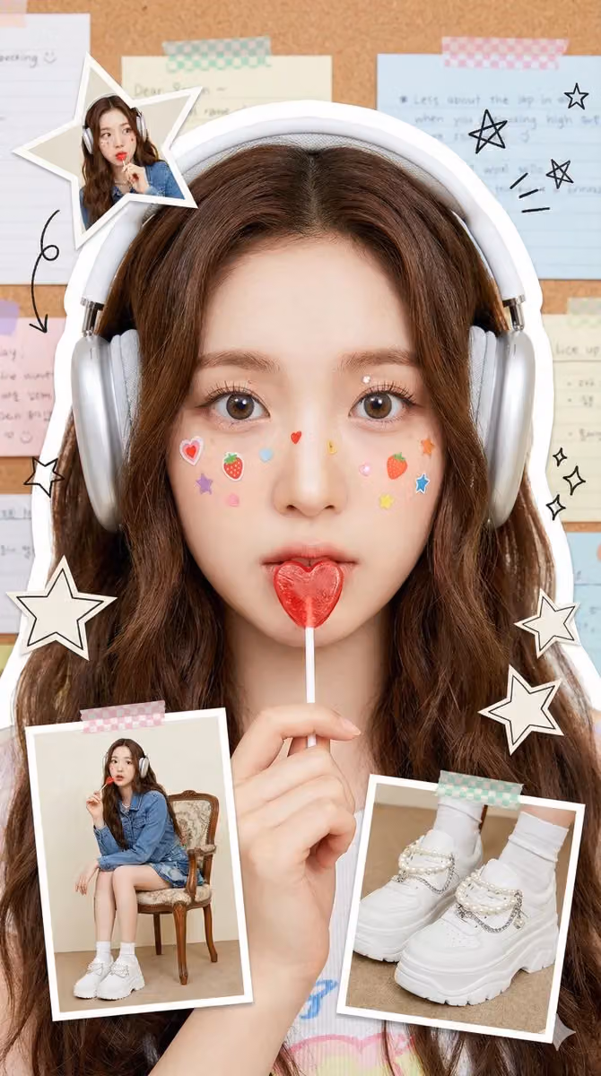 Recreate Character's Appearance in a Bright, Fresh, Youthful Fashion Portrait