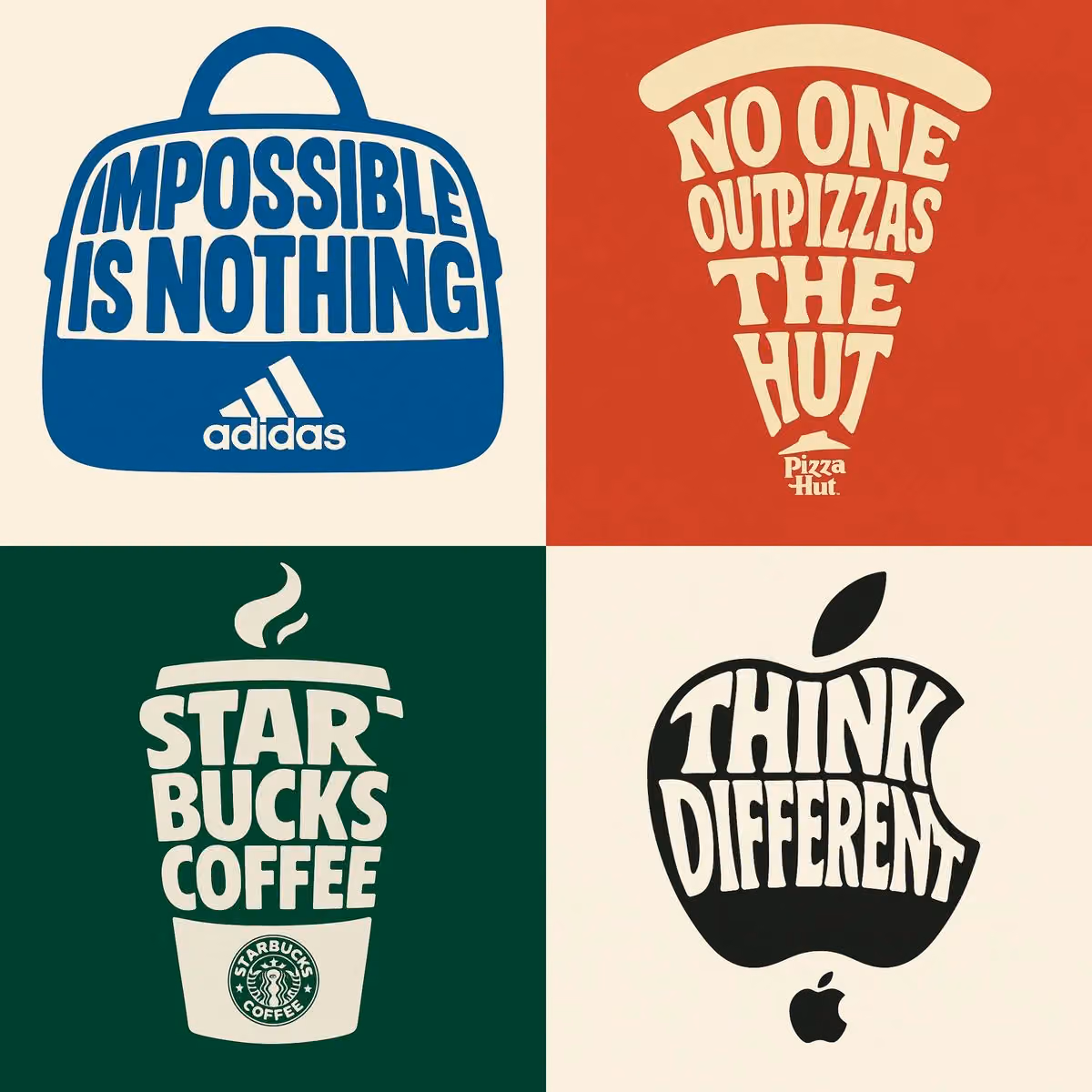 Typographic Illustration Shaped Like an {OBJECT}