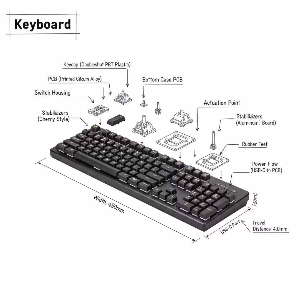 Realistic Object with Hand-Drawn Engineering Annotations