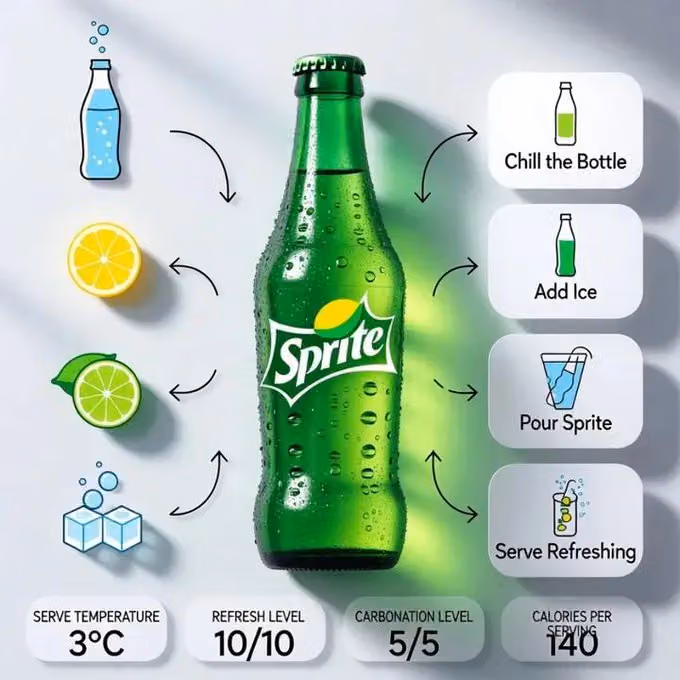 Modern Refreshing Sprite Product Infographic